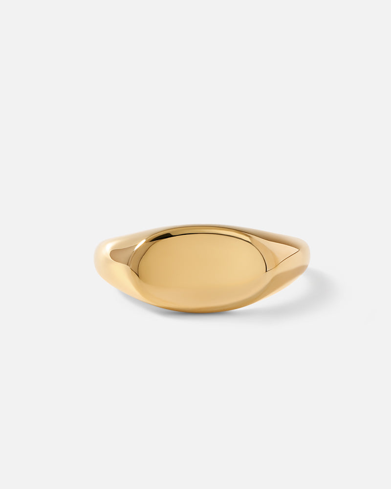 taxi resultaat kat Engravable Oval Signet Ring | Basique® Jewelry