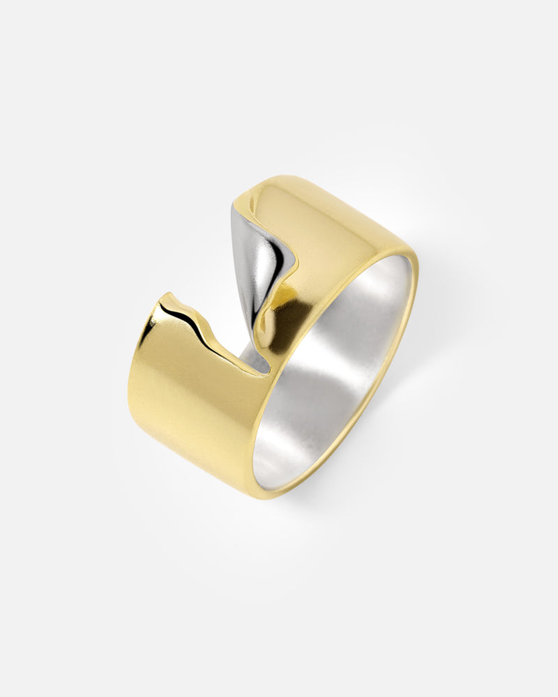 Wide Band Ring in Gold Vermeil | Basique® Jewelry