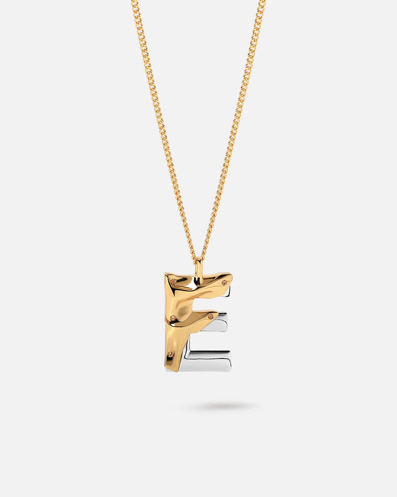 lv letter necklace