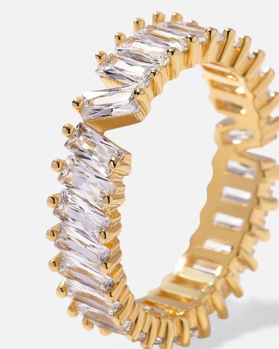 Eternity Ring*Pave, 18k Gold Vermeil