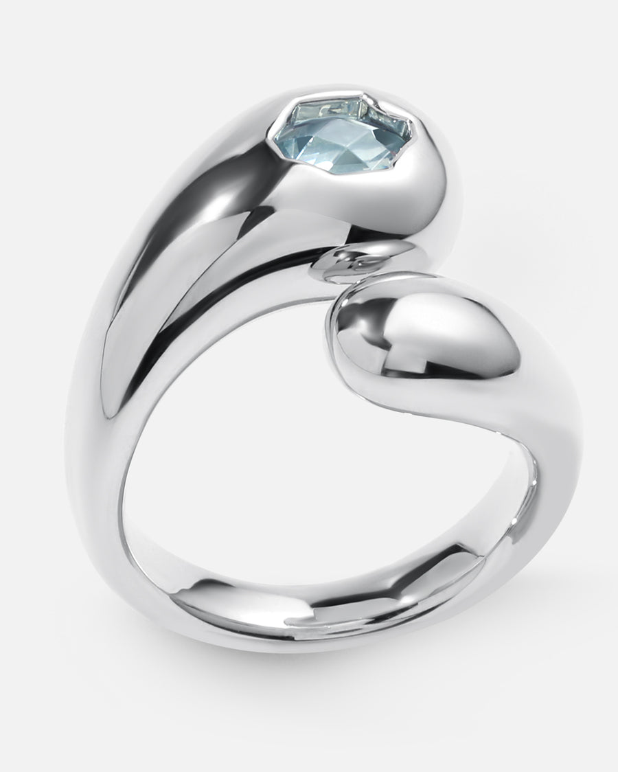 Open Silver Dome Ring