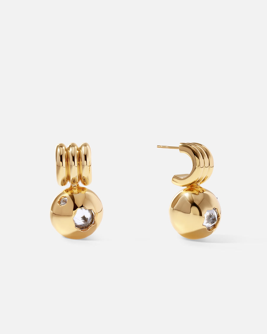 C-Shaped Small Earring Studs