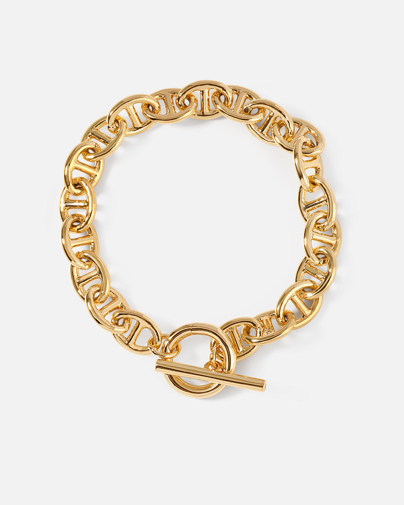Rectangle Chain Bracelet in Gold*18k Gold Plated