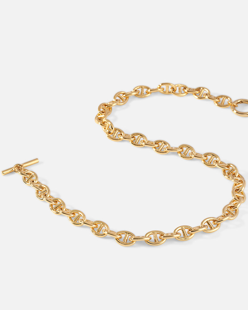 Mariner Chain Necklace in Gold*18k Gold Plated