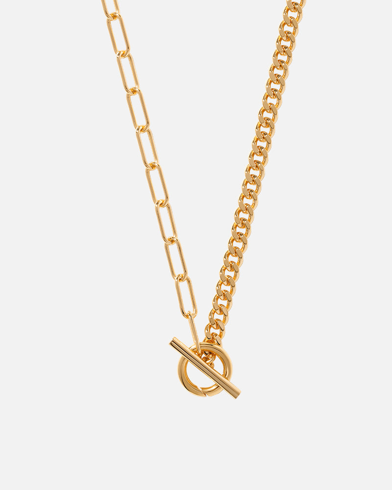 Rectangle Chain Necklace in Gold*18k Gold Plated