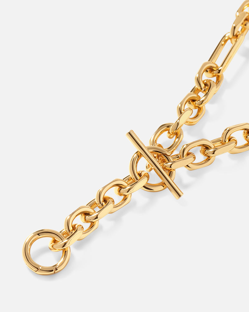 Rectangle Chain Necklace in Gold*18k Gold Plated