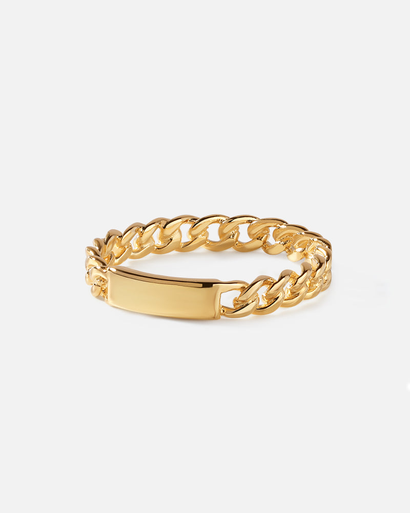 Engravable Chain Link Ring