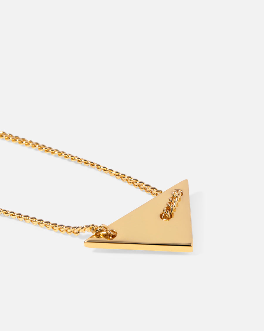 Curb Chain Tag Necklace in Gold*18k Gold Plated