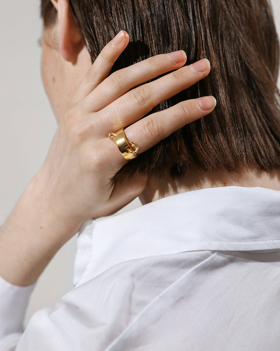 Safety Pin Ring | Basique® Jewelry