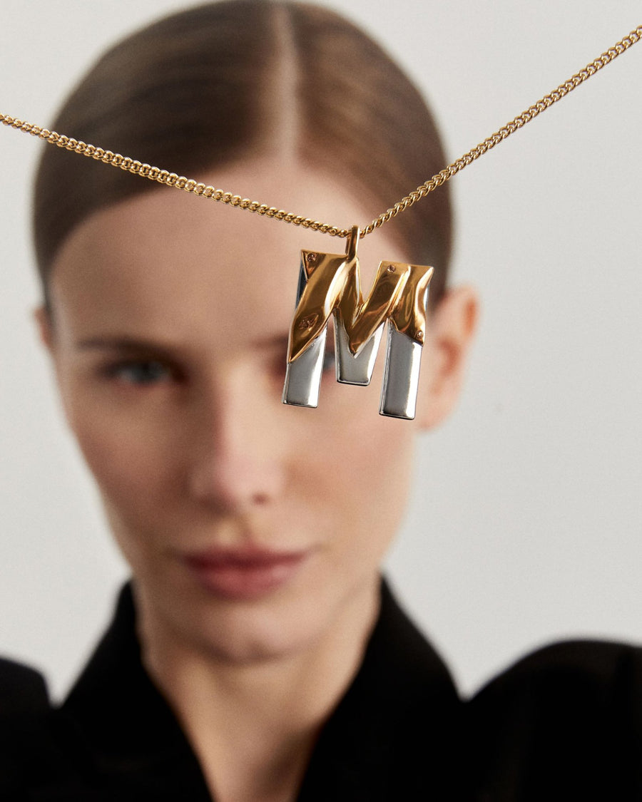 Louis Vuitton LV & Me Letter H Gold Tone Necklace
