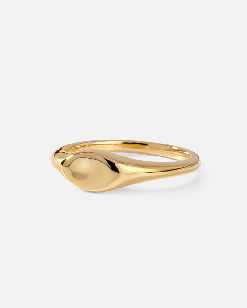 Oval Pinky Signet Ring