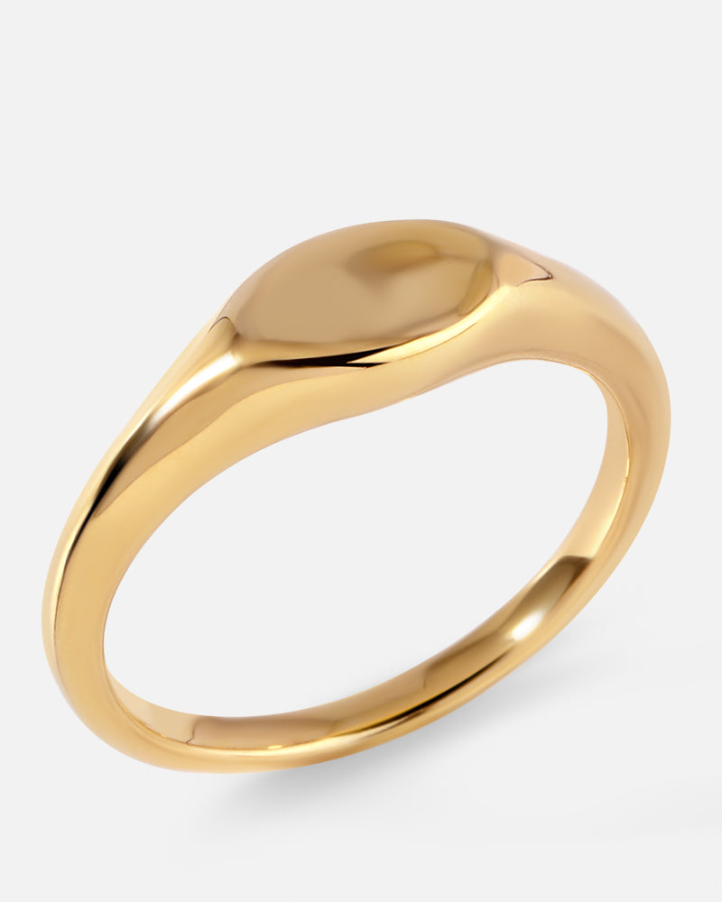Oval Pinky Signet Ring