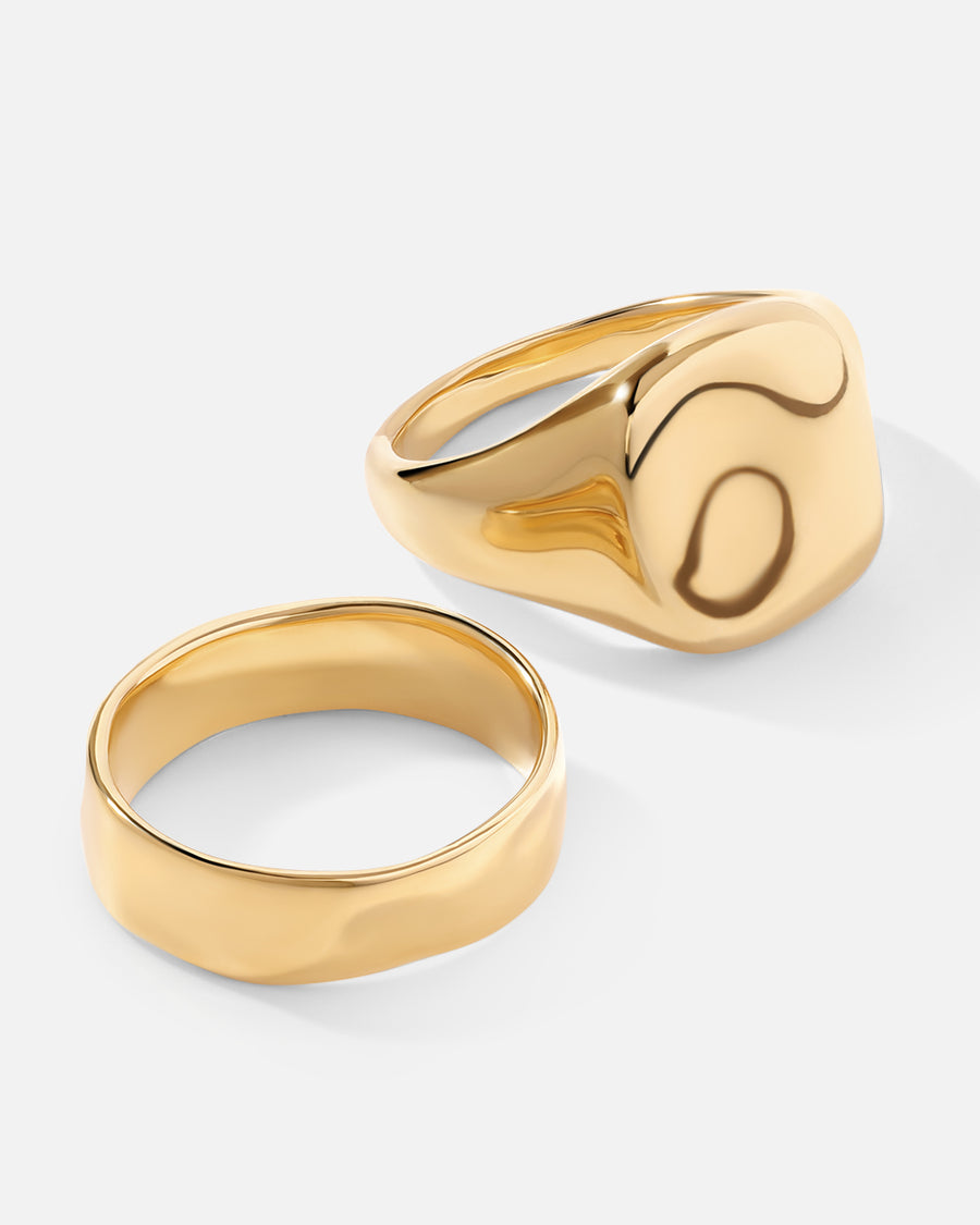 Wavy Ring Set*18k Gold Plated